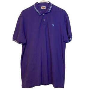 Men's BENCH/ Purple Short Sleeve Polo Golf Iconic Shirt Size XXXL GUC #7295